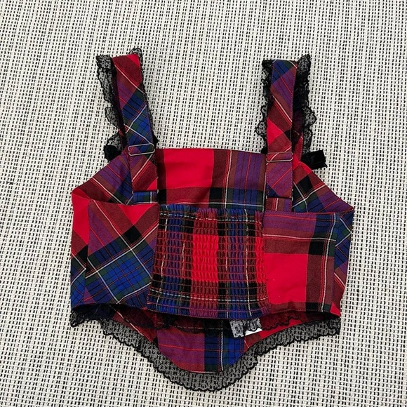 Urban Outfitters Kimchi Blue Perfectly Precious Plaid Bustier Top - Picture 7 of 9